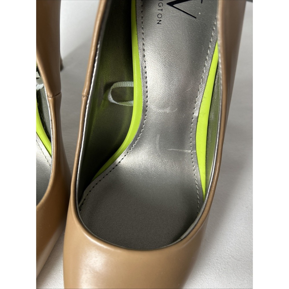 Worthington Women 7 Tan Pointed Toe Stiletto Pump Slip On Shoe 299 - Picture 3 of 11